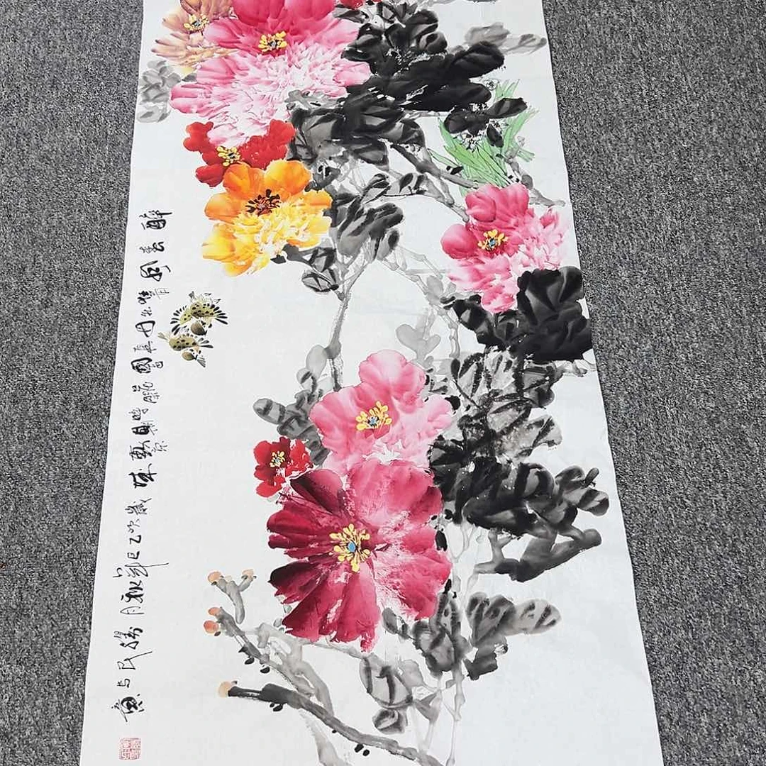 国画国画作品纯手工