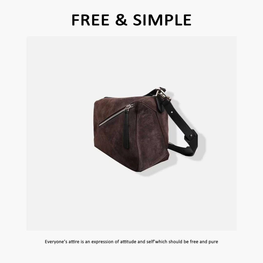 Free&Simple-‘女郎’街头风时尚休闲个性复古感手提包-1388-1