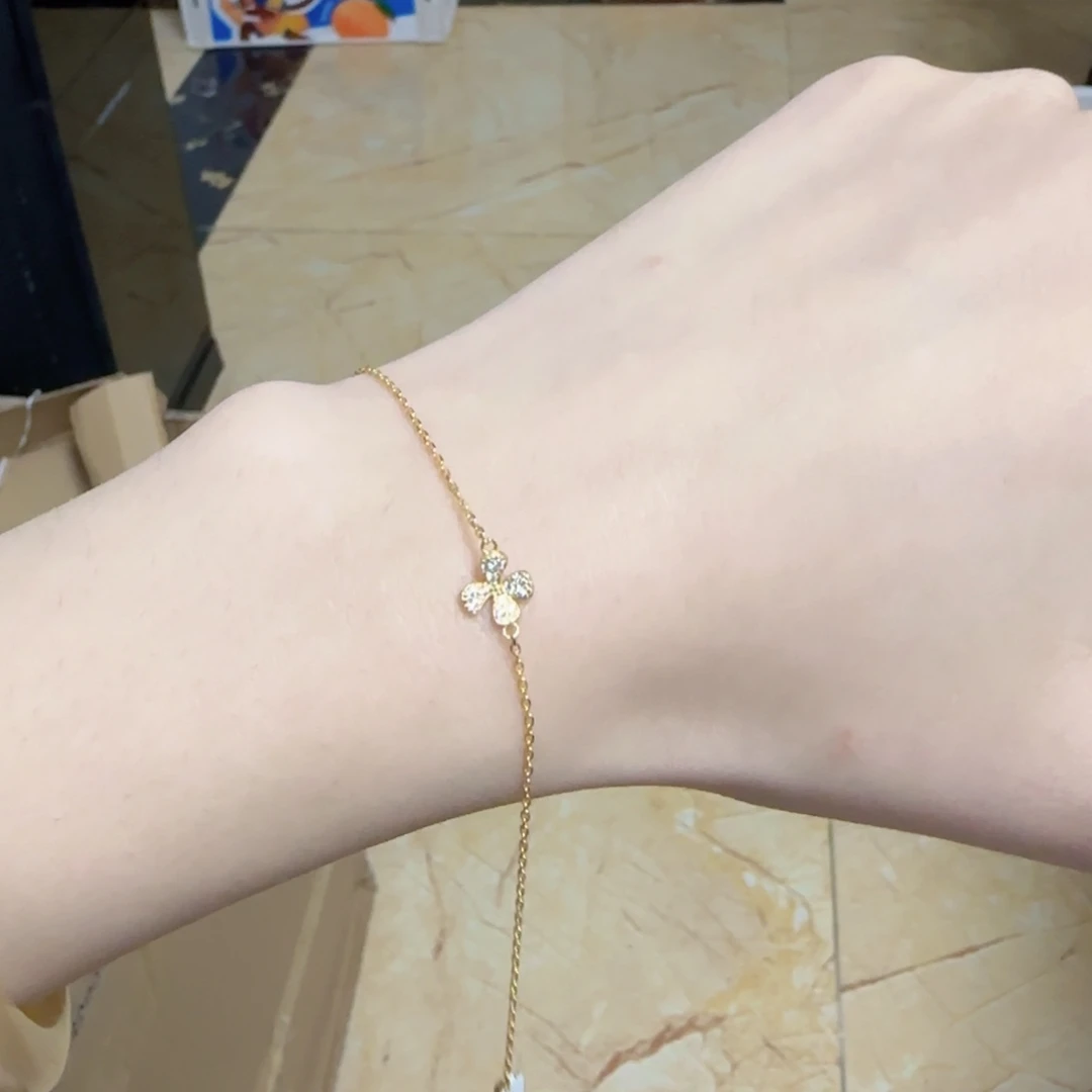 银纯银镀金手链手链手链