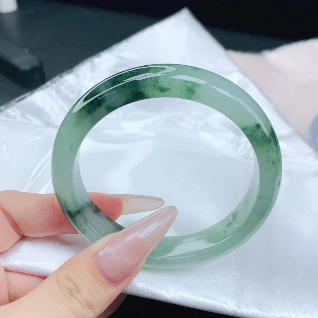 翡翠未镶嵌手镯56-57圈口