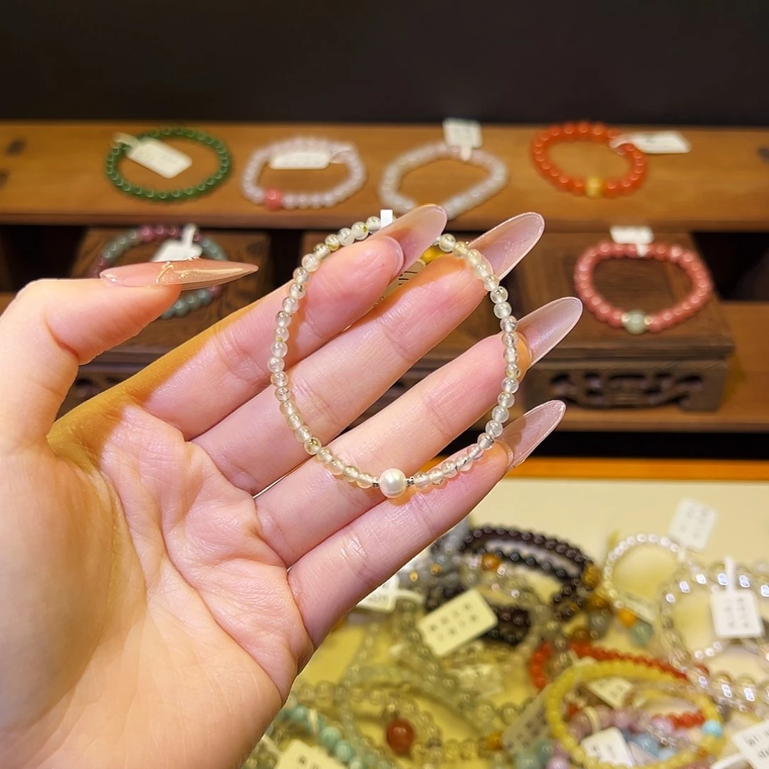 水晶手链银S925镶嵌葡萄5111