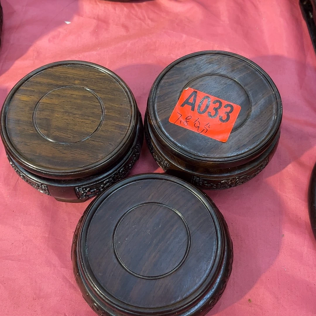 木A033 园底座直徑7.8 公分X5 公分3个