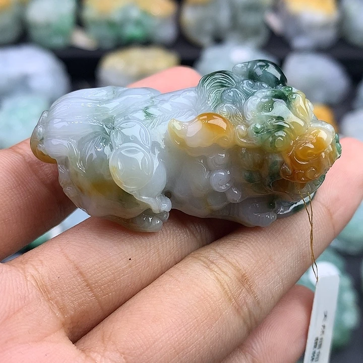 颈饰未镶嵌翡翠天然缅甸翡翠