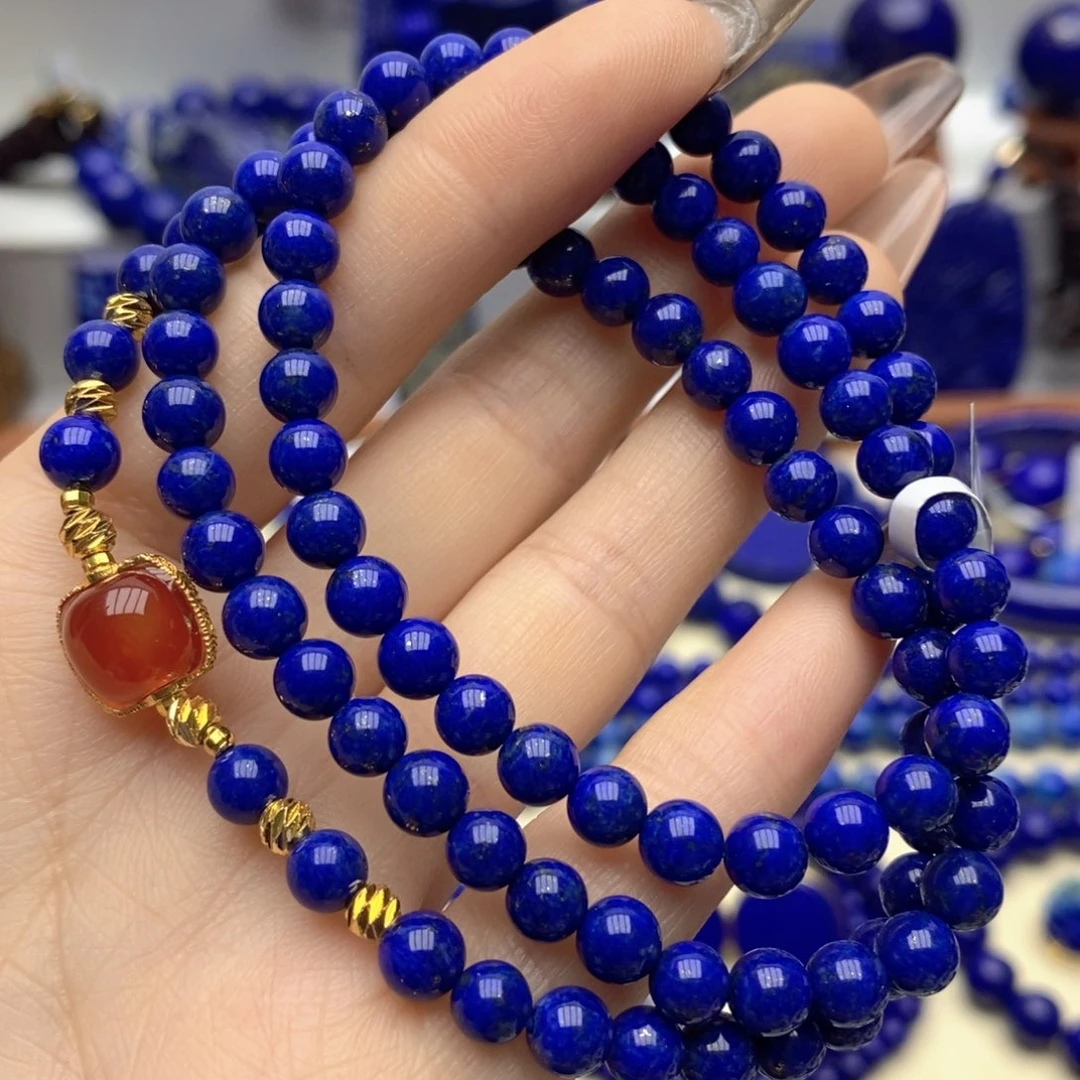 青金石未镶嵌手链5➕