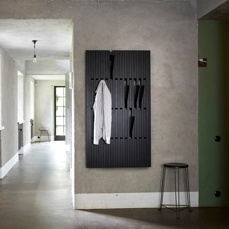 挂衣架墙上壁挂创意钢琴键衣帽架入户玄关门口实木挂衣钩可定制