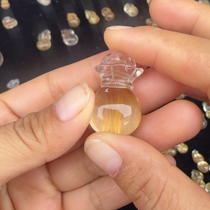 烟晶手链未镶嵌天然水晶摆件