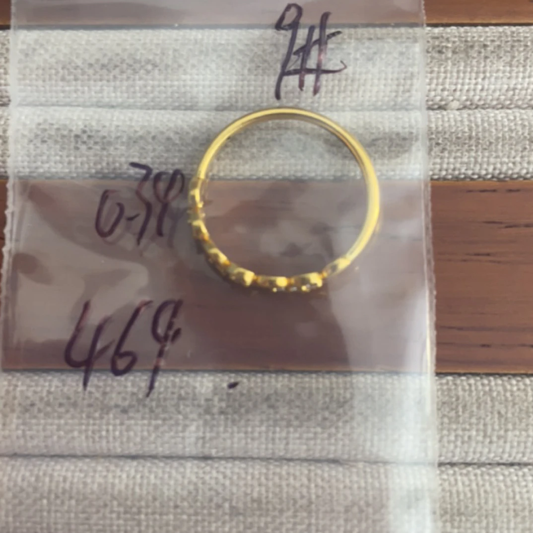 克重0.34 9号 麦穗6D戒指 足金999