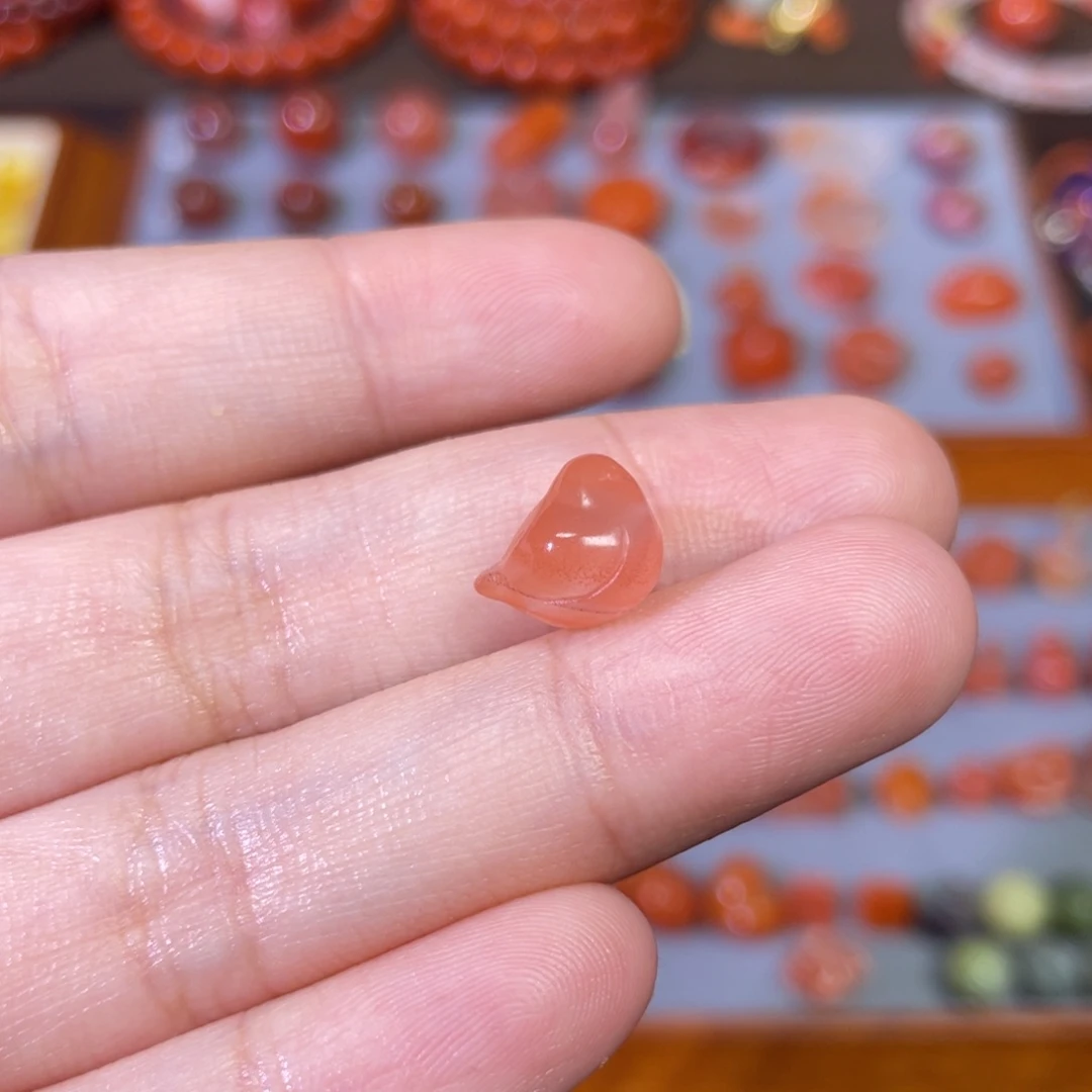 南红玛瑙未镶嵌报喜鸟小肥啾