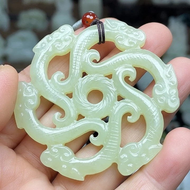 和田玉未镶嵌挂件