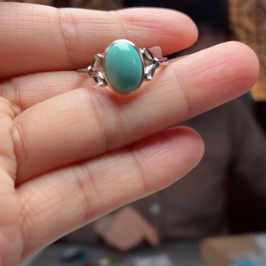 银S925镶嵌绿松石珠宝奇石