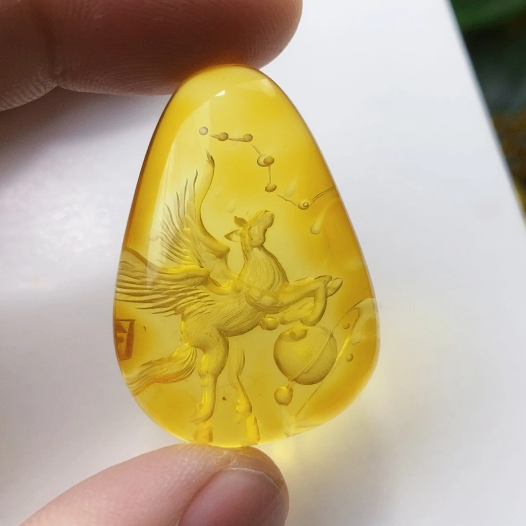 【闪购商品】金珀吊坠(不含链)未镶嵌