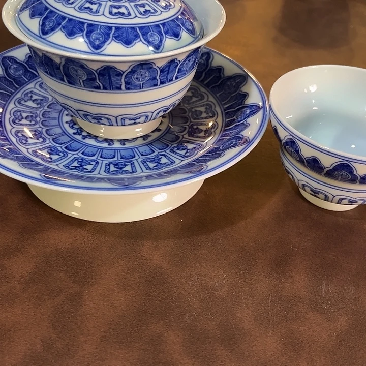 錡镇堂手工手绘三件