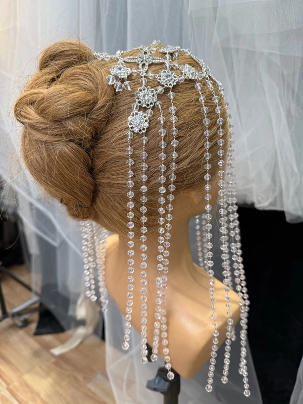 TS012喜看精选新娘头饰小众流苏头饰