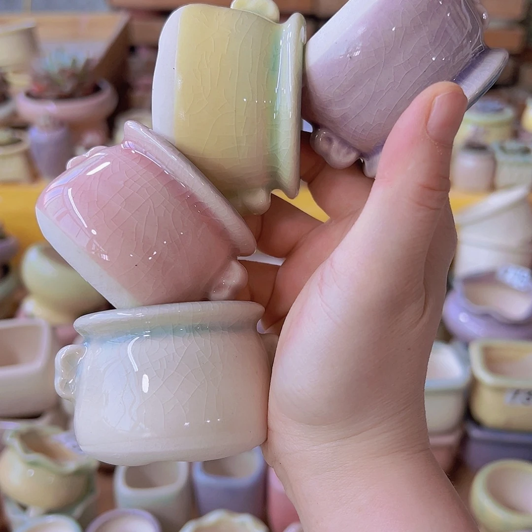 陶瓷花盆当场满12包邮