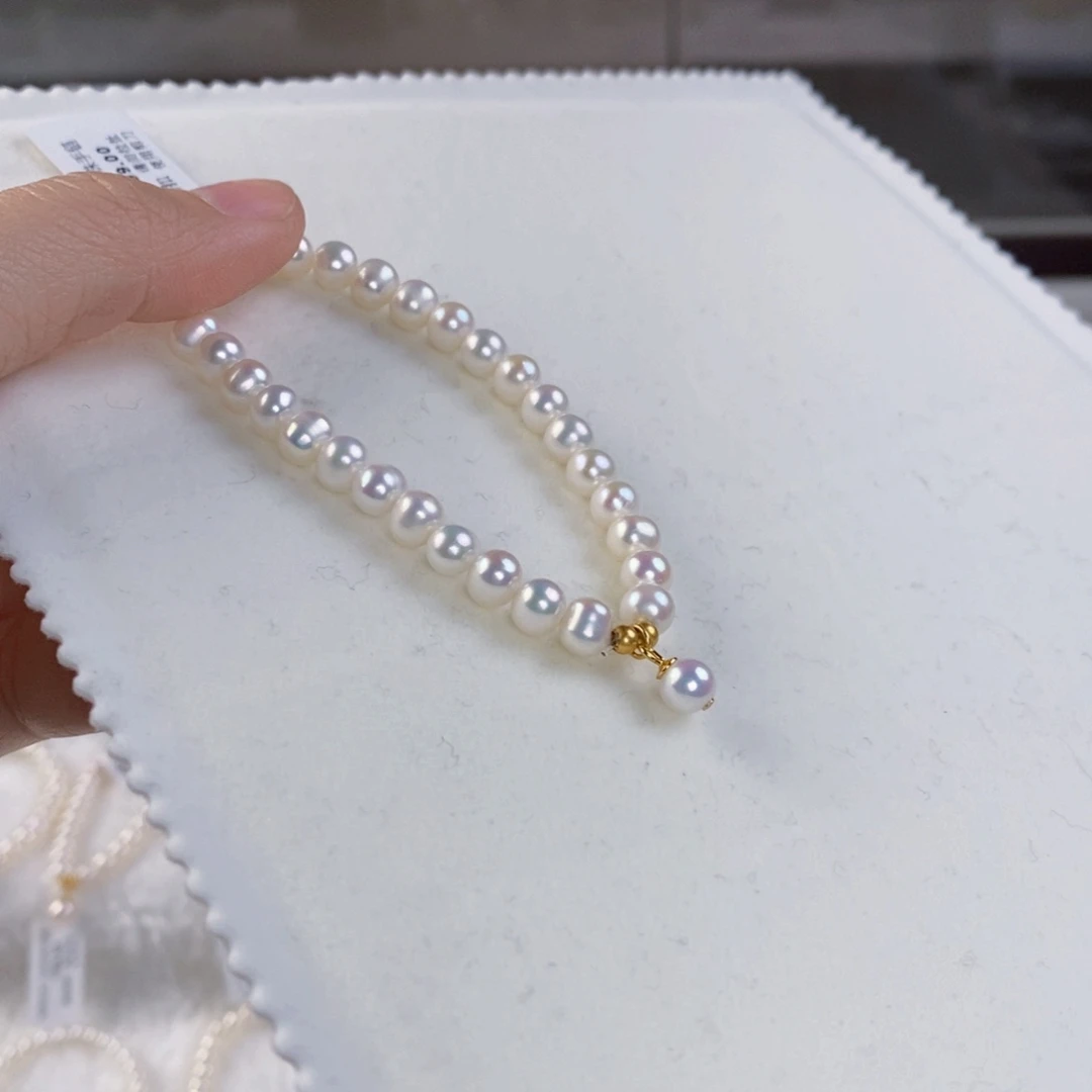 淡水珍珠手绳银S925镶嵌