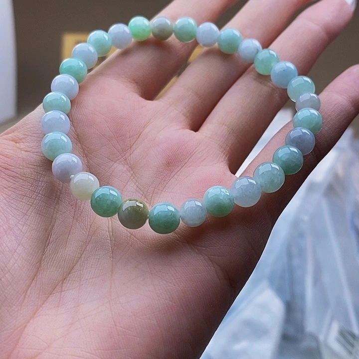 未镶嵌手串翡翠天然