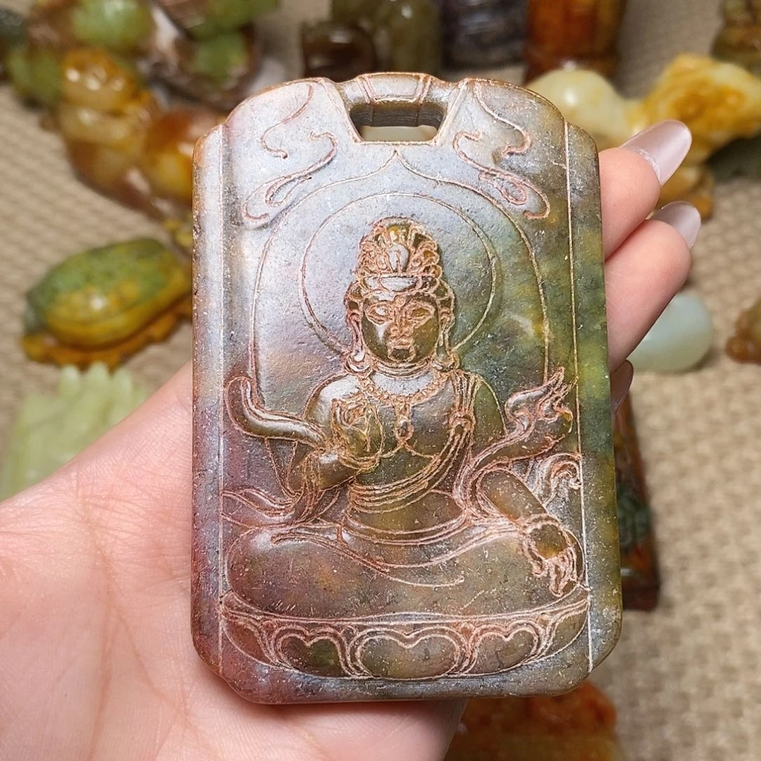 未镶嵌蛇纹石玉颈饰