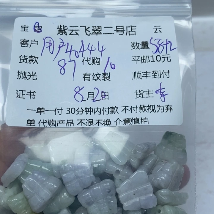 翡翠未镶嵌颈饰用****0