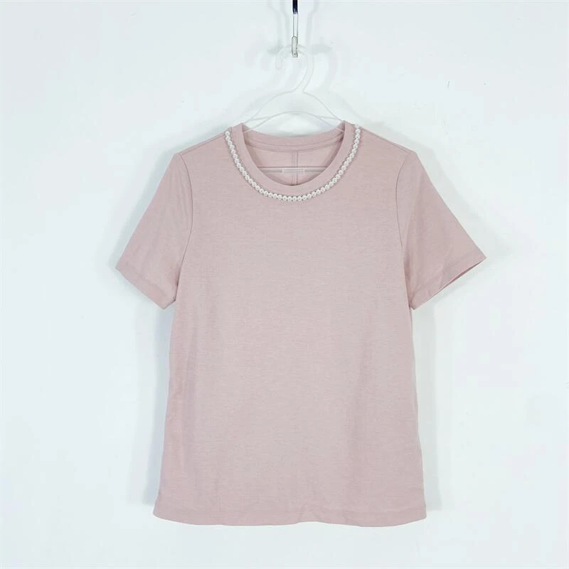 【77衣橱】KS0509精品女装上衣短袖T恤气质轻奢【红人上新】K