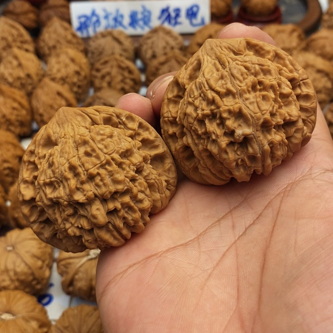 文玩核桃把件52尺 全品官帽61.8克 69