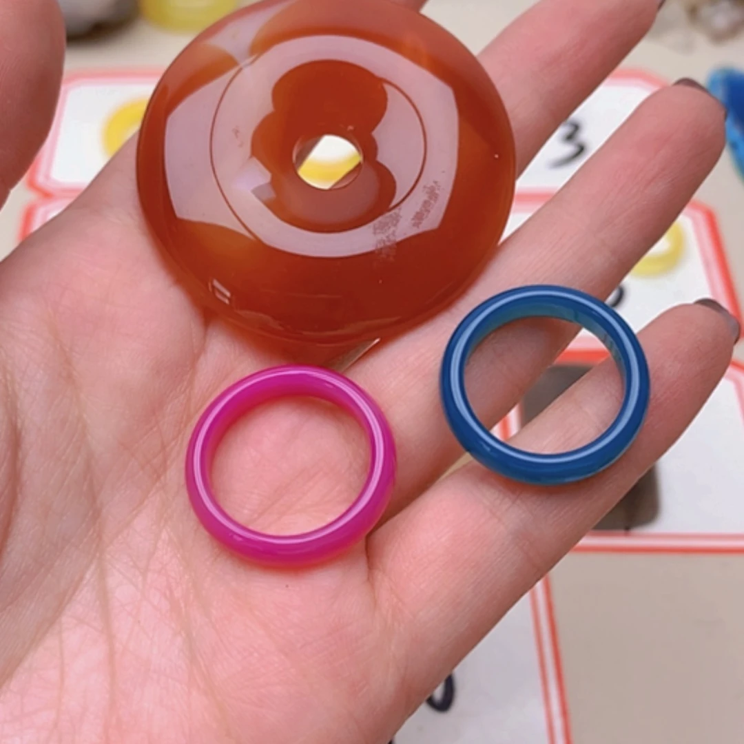 【闪购商品】未镶嵌玛瑙/玉髓珠宝半成品飞*
