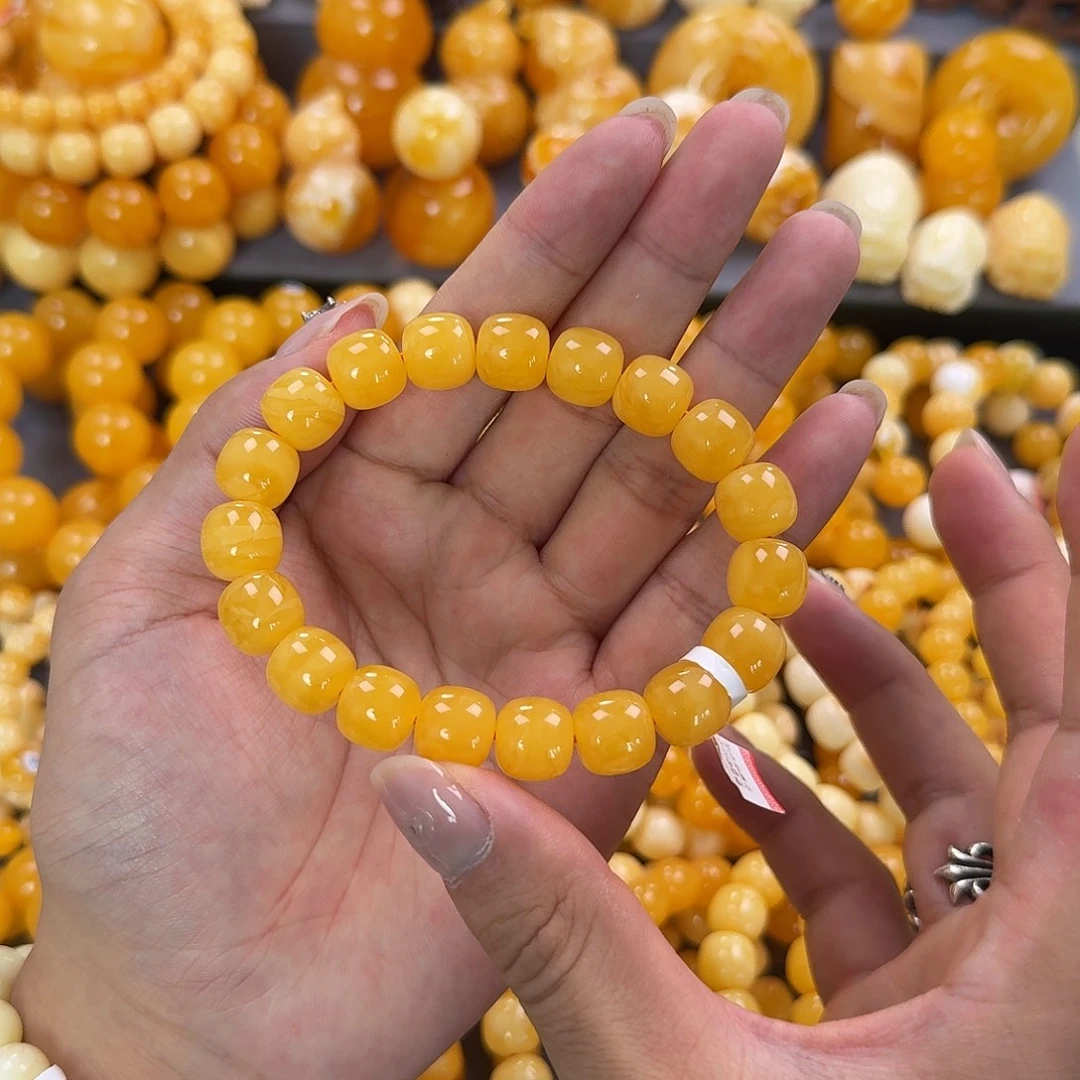 蜜蜡未镶嵌珠宝奇石同料12mm