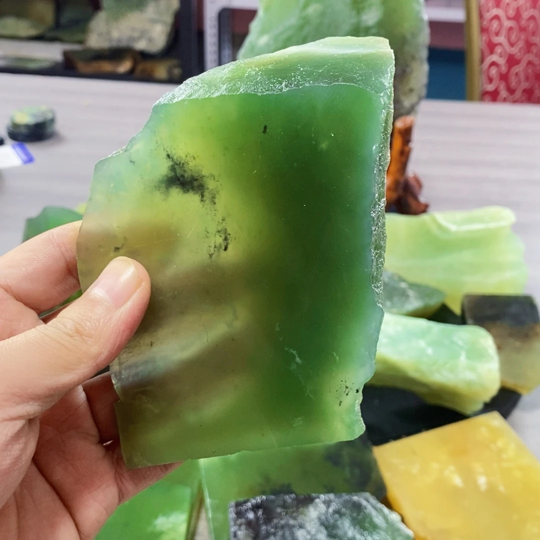 F***H蛇纹石玉未镶嵌岫玉原石蛇纹石玉