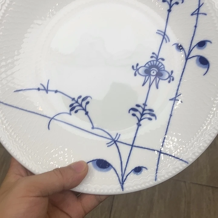 25cm唐草浅盘陶瓷