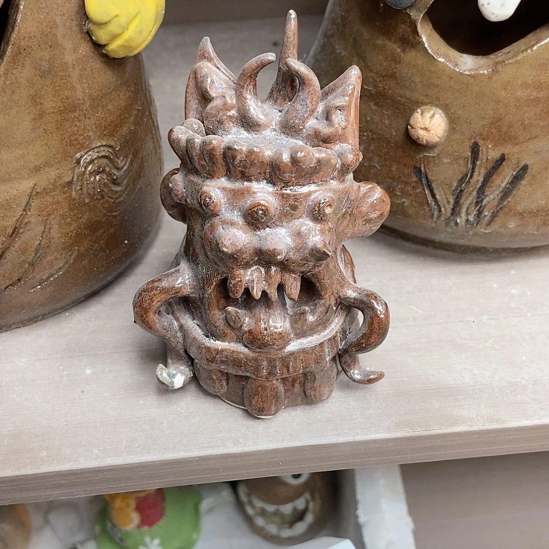 摆件不*识直播间手工陶瓷摆件472