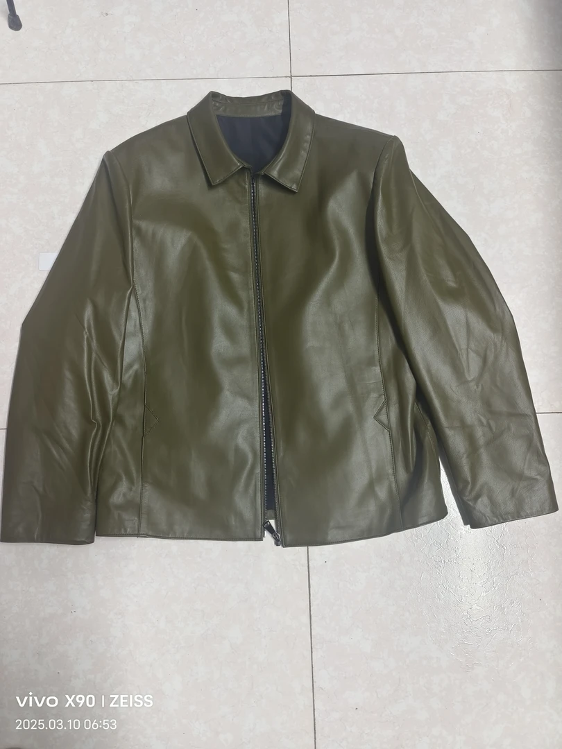 绵羊皮春秋款行政夹克