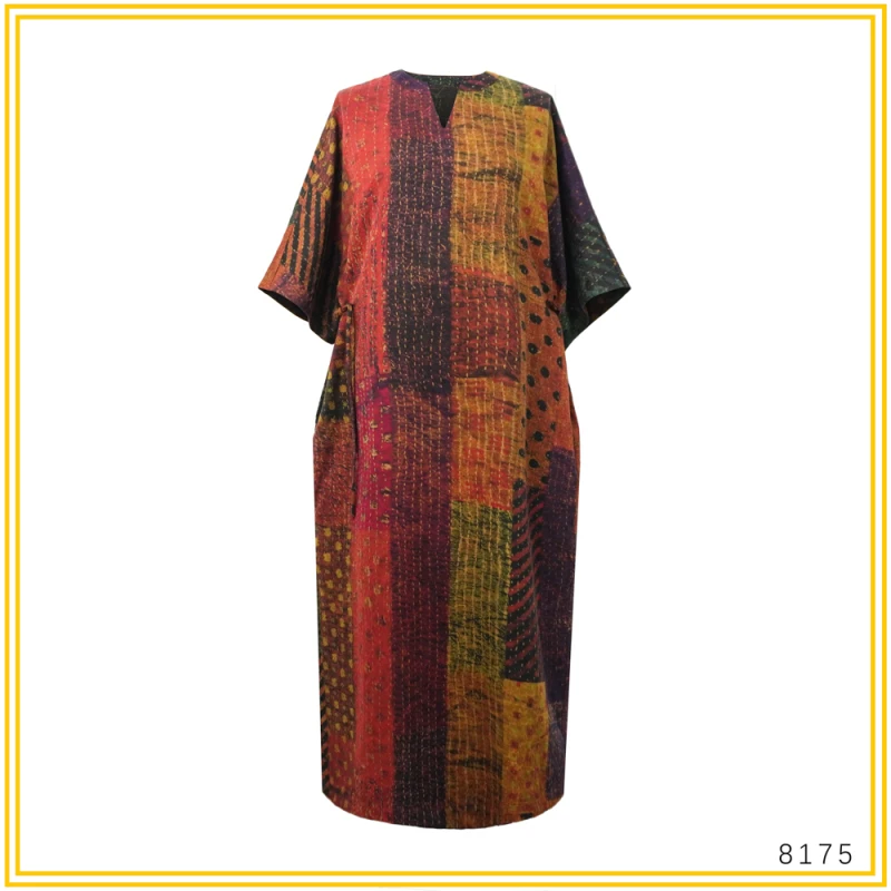 PP 秋季新款绢纺新中式收腰盘扣气质连衣裙 8175-4