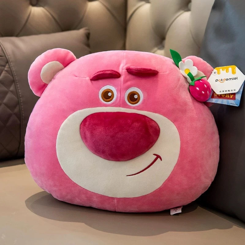 草莓熊抱枕沙发客厅靠背午睡枕靠枕办公室靠背垫宿舍枕头车用女