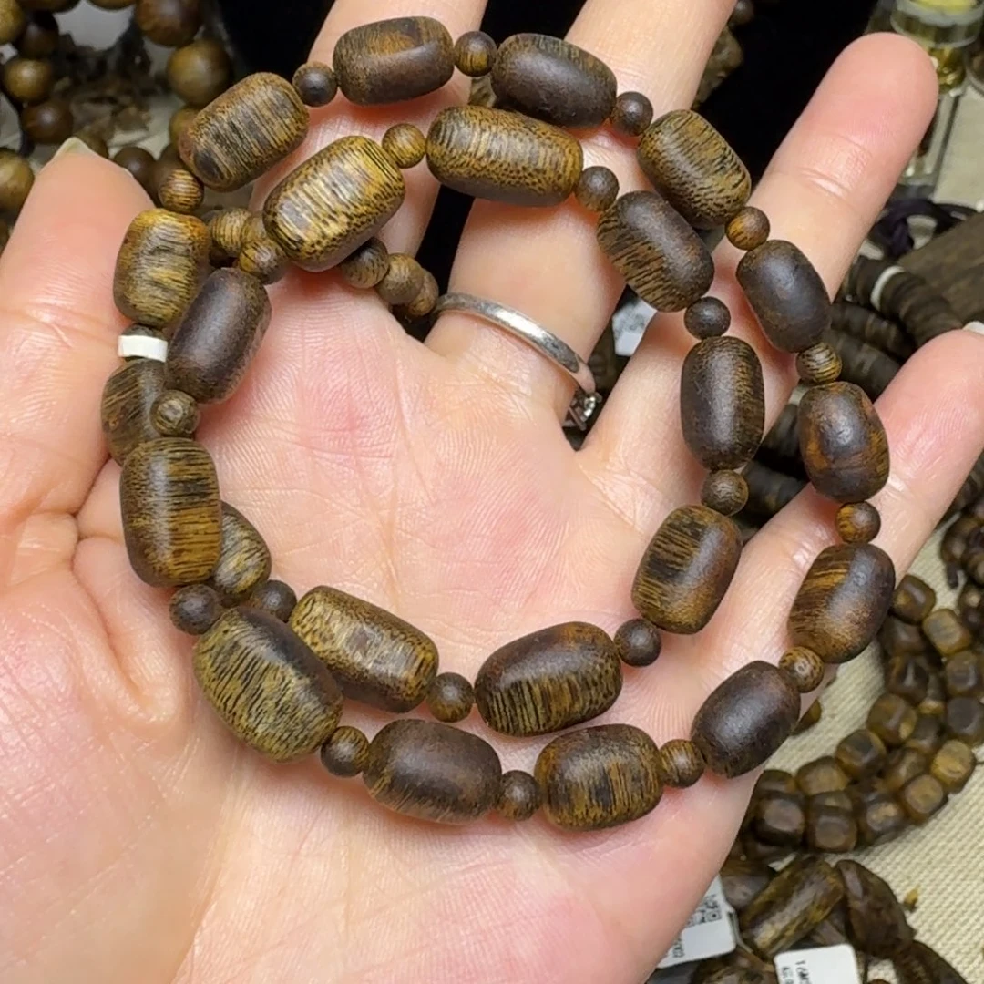 手串沉香双圈汝湖卡8-10克多样性发货一条