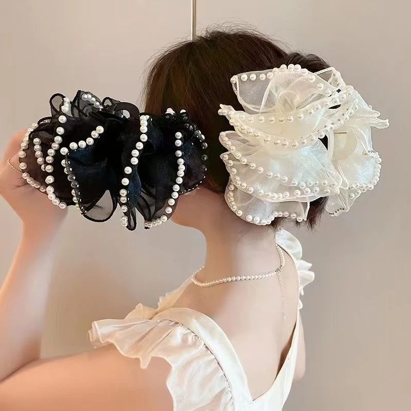 民族风女甜美可爱风饰品辫子发饰抓夹时尚发夹温柔