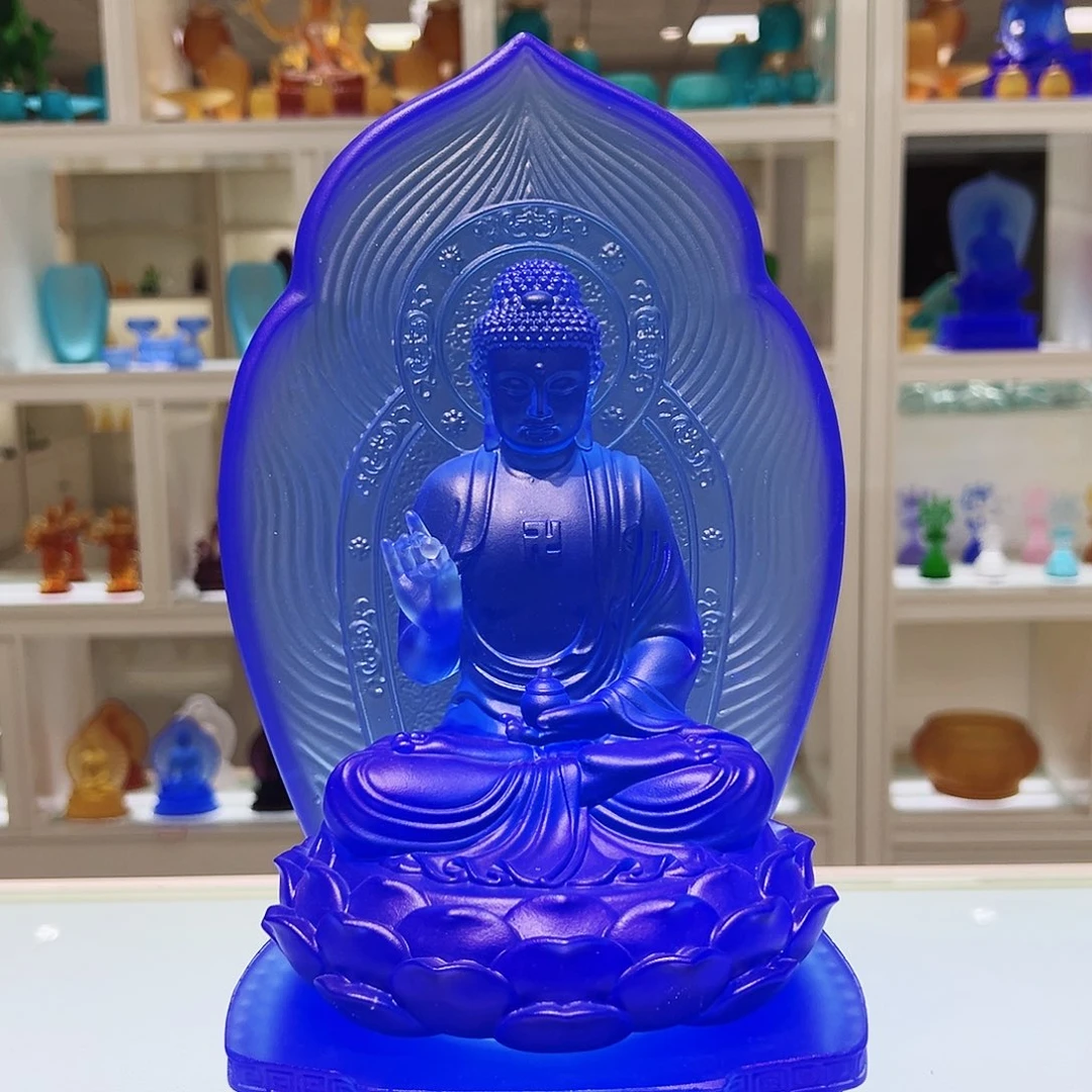 【闪购商品】琉璃手工艺品30cm药师佛