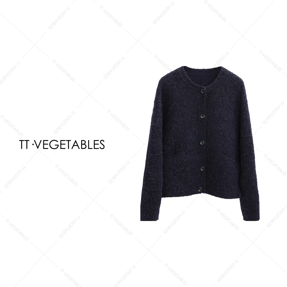 噢芬/小个子 【巴厘】羊驼毛混纺毛呢外套纯色百搭外套521663