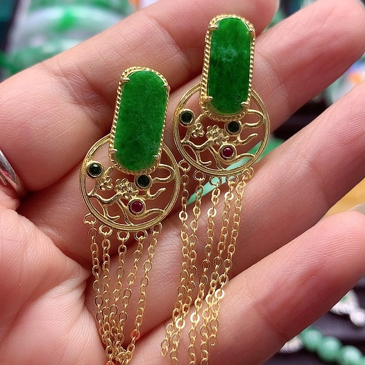 颈饰银S925镶嵌翡翠翡翠