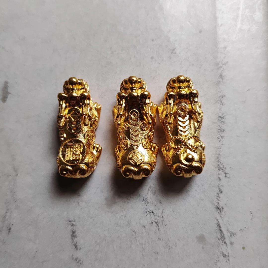 金元宝足金999貔貅珠子首饰