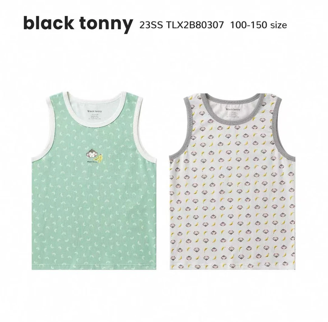 【贪吃小猴】小黑托尼两件装夏季背心