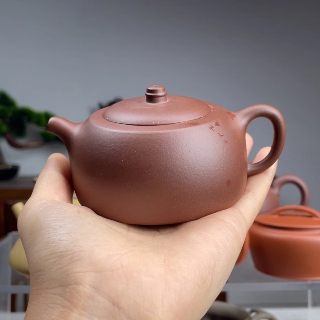 【闪购商品】紫砂茶壶原****厂红紫井兰容量140cc