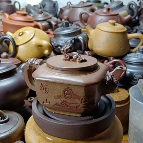 茶壶紫砂宜兴原矿沉香泥柴烧手工250cc紫砂壶