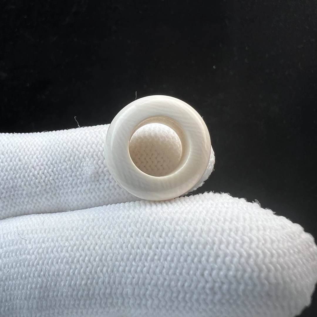 D1481天然猛犸牙跑环戒指内径9.7mm支持鉴定 假一罚四