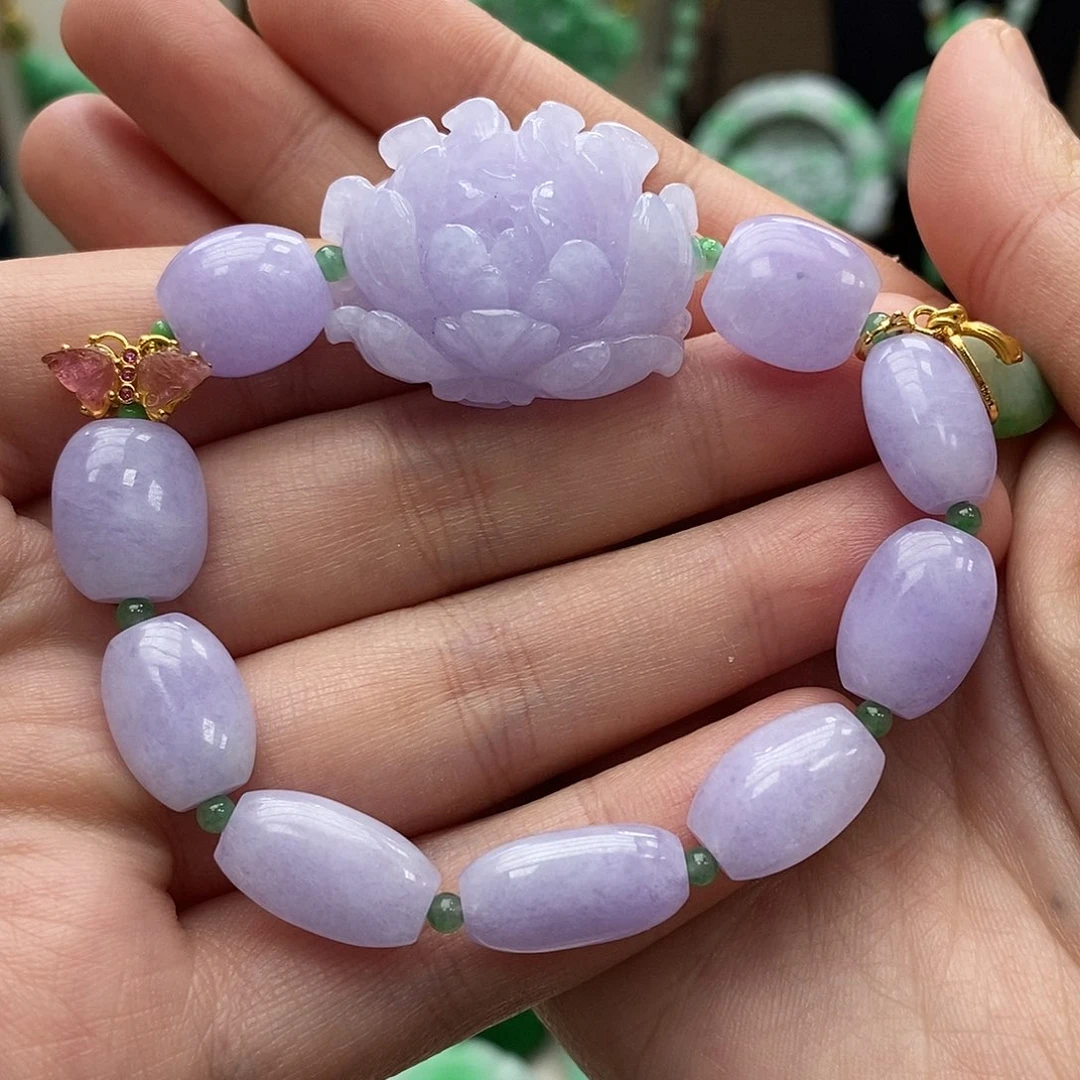 翡翠未镶嵌颈饰手链