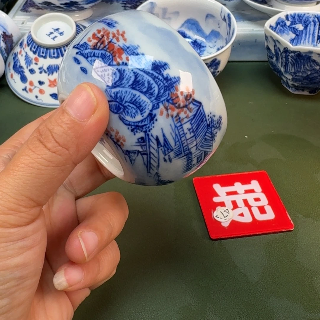 陶景德镇纯手绘茶具圆圆281
