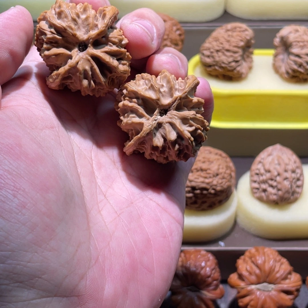 文玩核桃把件40全品老款苹果园