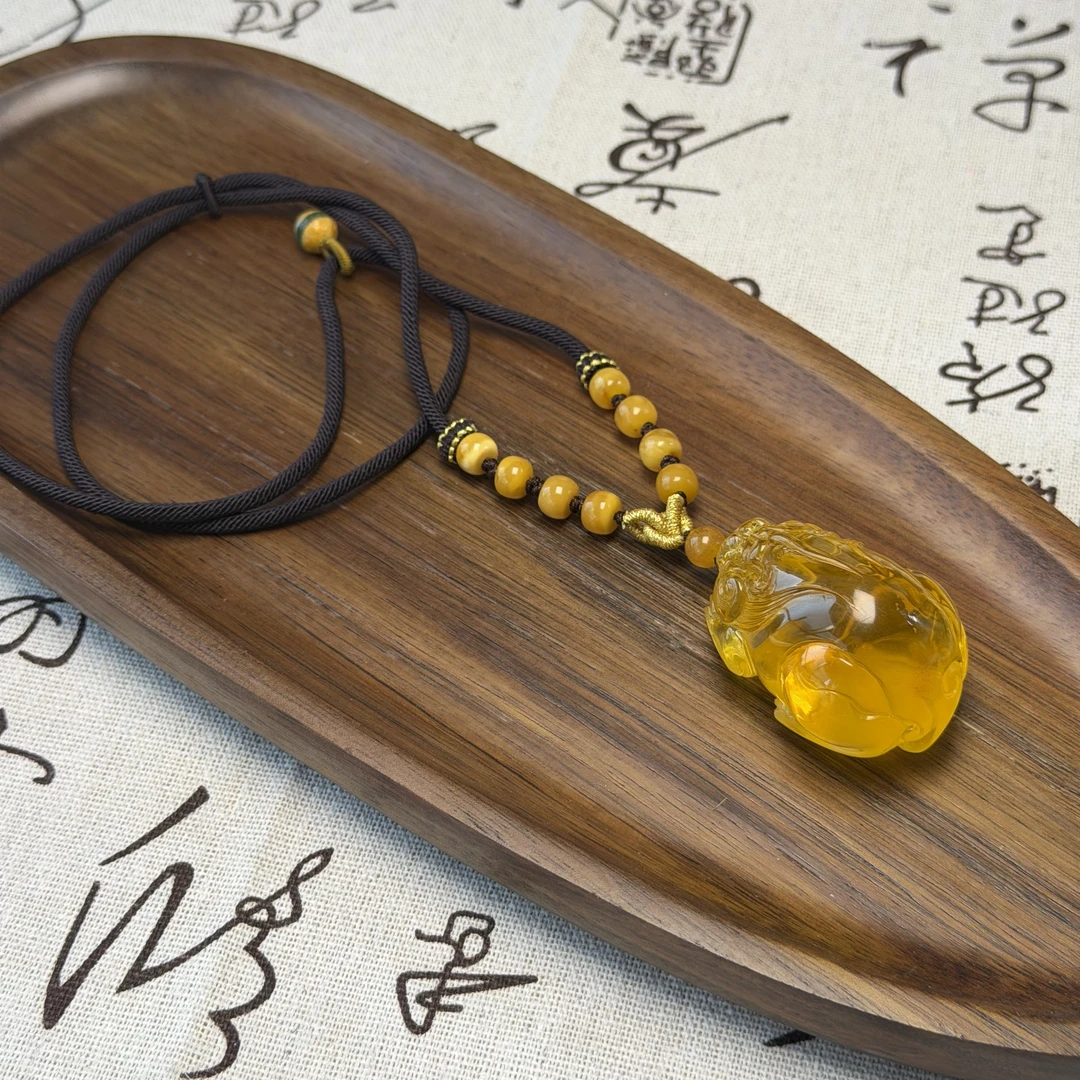 【Y】35号蜜蜡貔貅吊坠