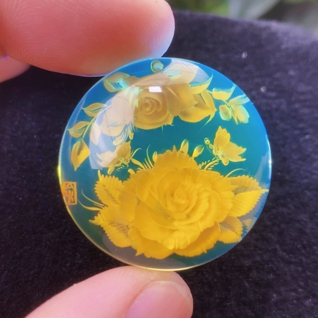 【闪购商品】蓝珀吊坠(不含链)未镶嵌