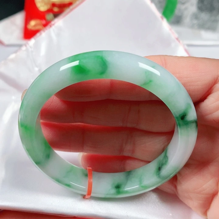 未镶嵌手镯翡翠  编号1074 正圈54 福利镯