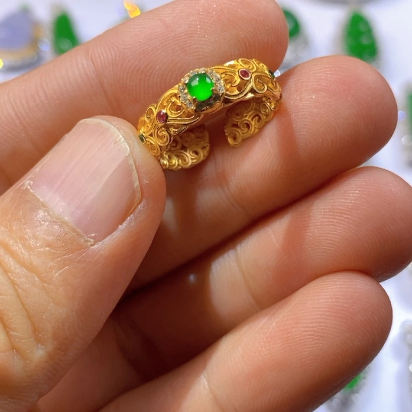 【闪购商品】银S925镶嵌挂件翡翠天然翡翠