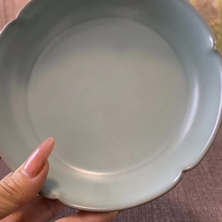 瓷片葵口盘一一一一一一一一一